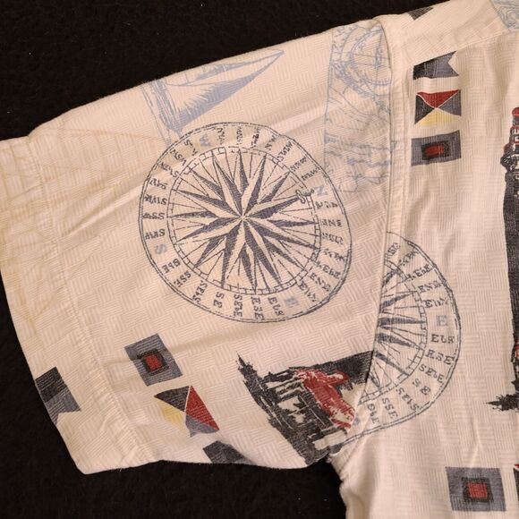 Boca Classics Mens Button Up Shirt Multi-Color Size Medium Cotton Blend - Picture 12 of 14